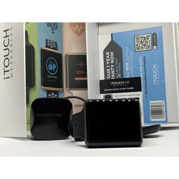 ITouch Special Edition Unisex Air Black Silicone Touchscreen Smart Watch QU33 - Picture 6 of 12